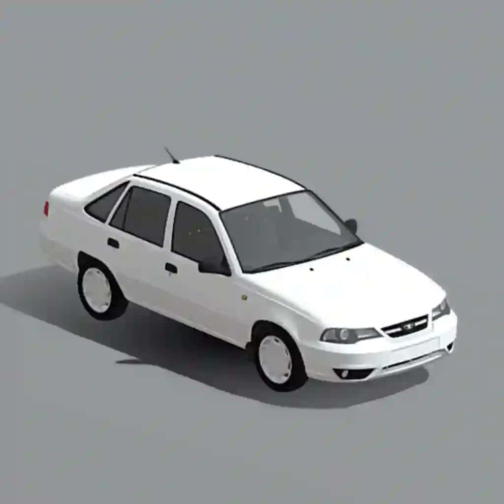 Daewoo Nexia 2 — Yengil avtomobil 3D modeli