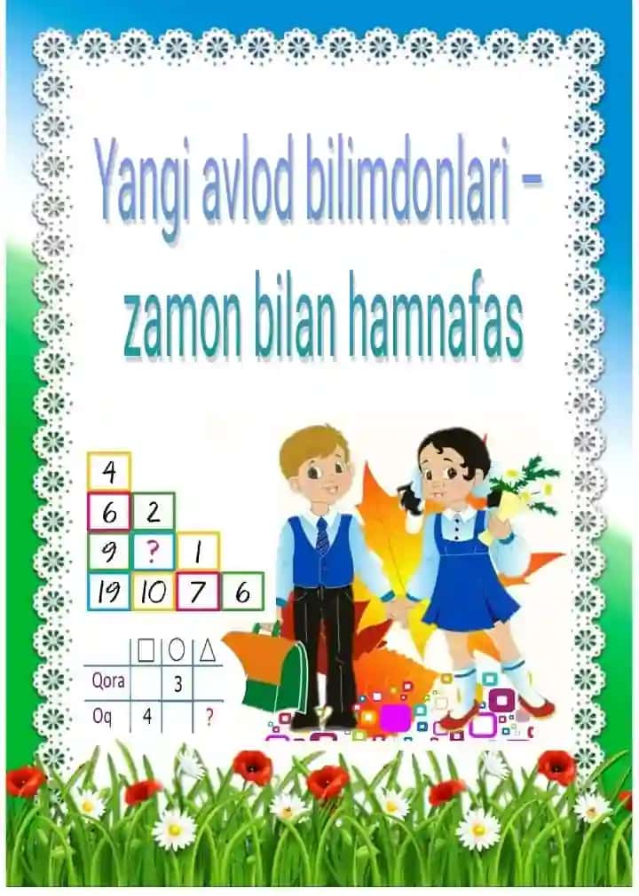 3- sinflarga mantiqiy testlar