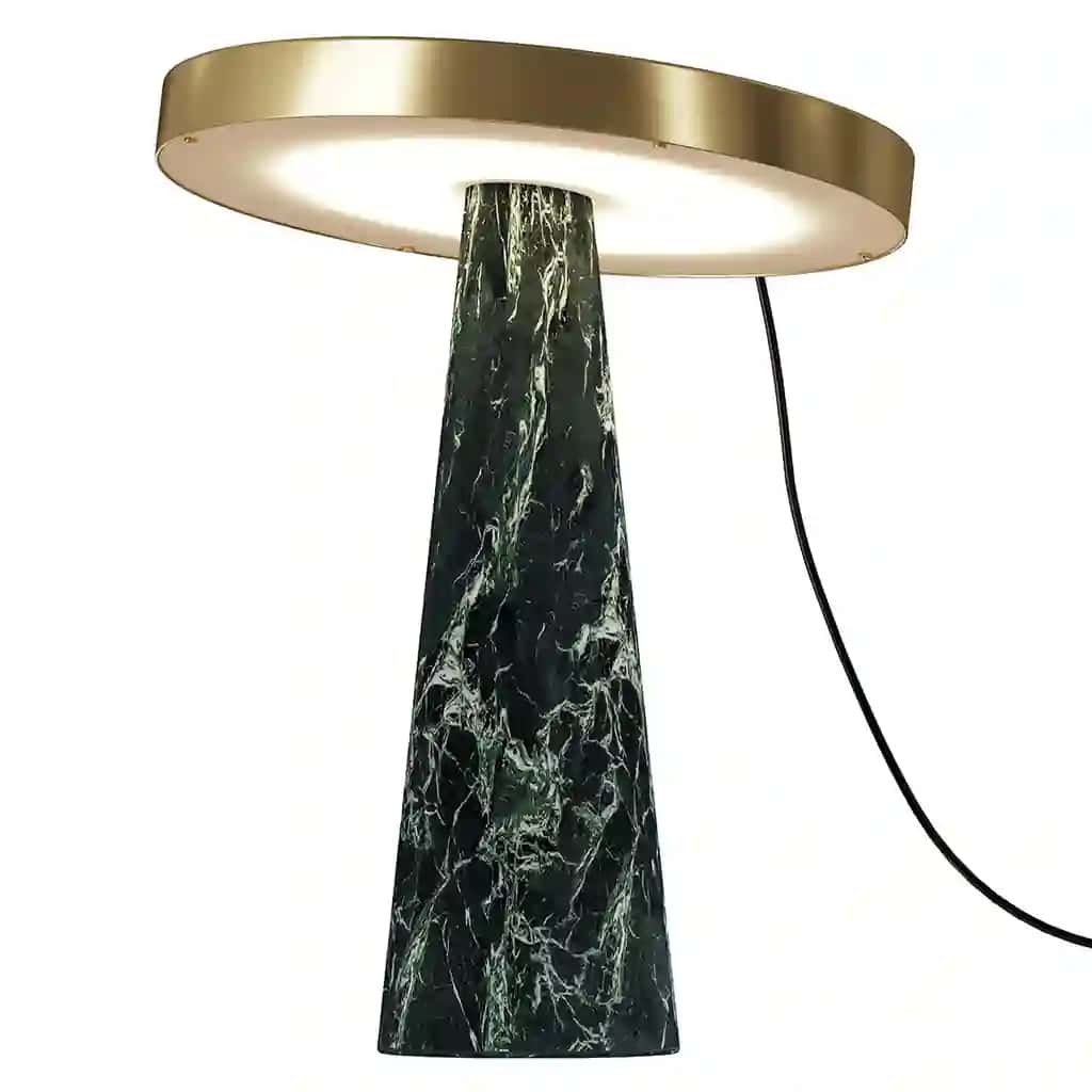 GREEN MARBLE TABLE LAMPS
