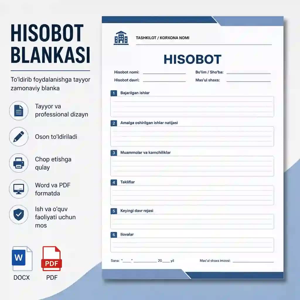 Hisobot blankasi