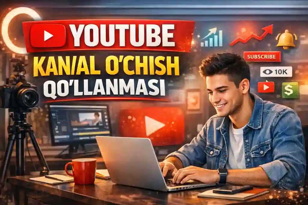 Youtube toʻgʻri kanal sozlash qoʻllanma