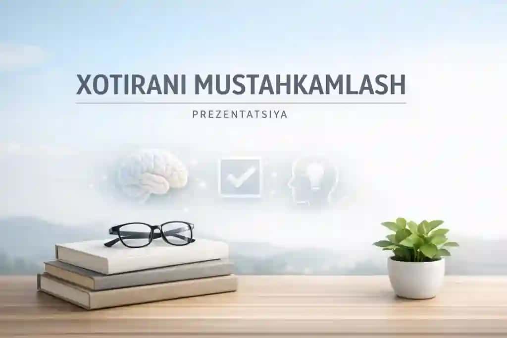 Xotirani mustahkamlash boʻyicha prezintatsiya va 30 kunlik amaliy mashqlar