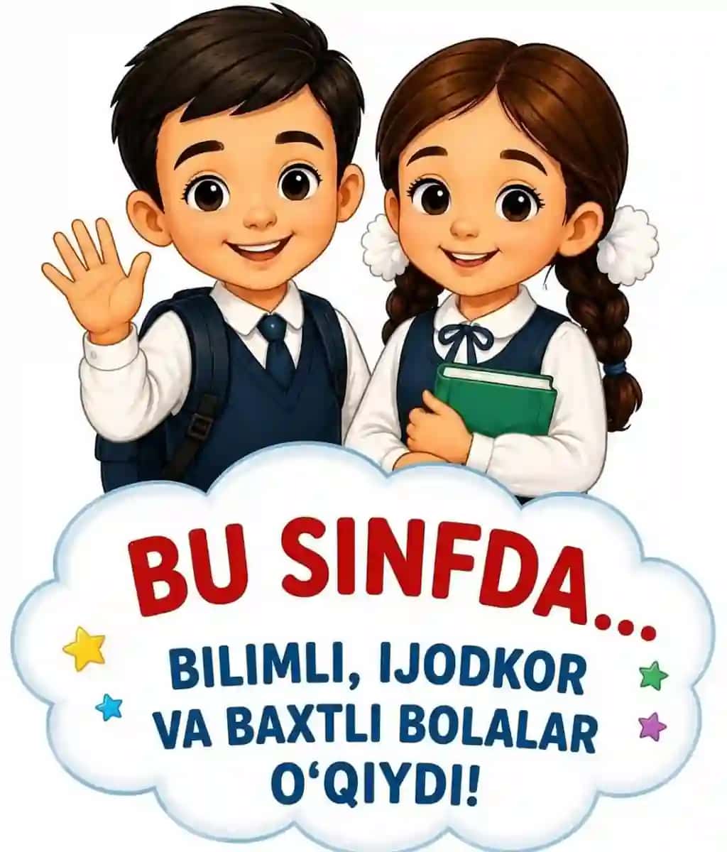 Bu sinfda o'qiydi... Ko'rgazmasi