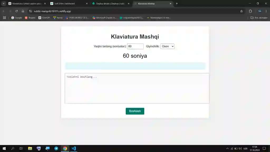 Klaviatyra trenajori (FastTyper)