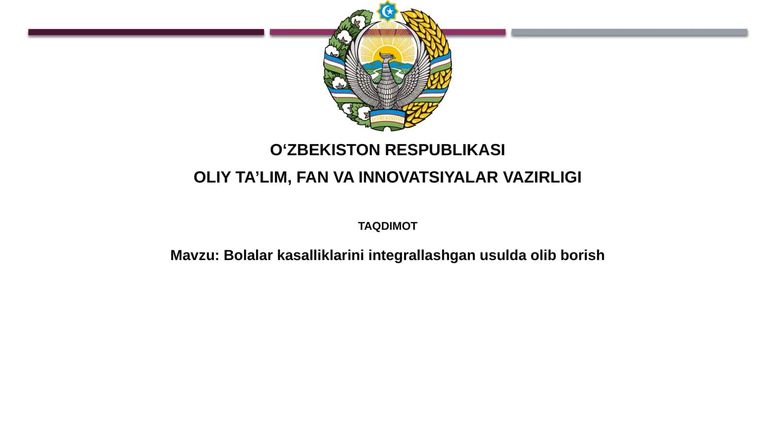 Bolalarkasalliklariniintegrallashganusuldaolibborish