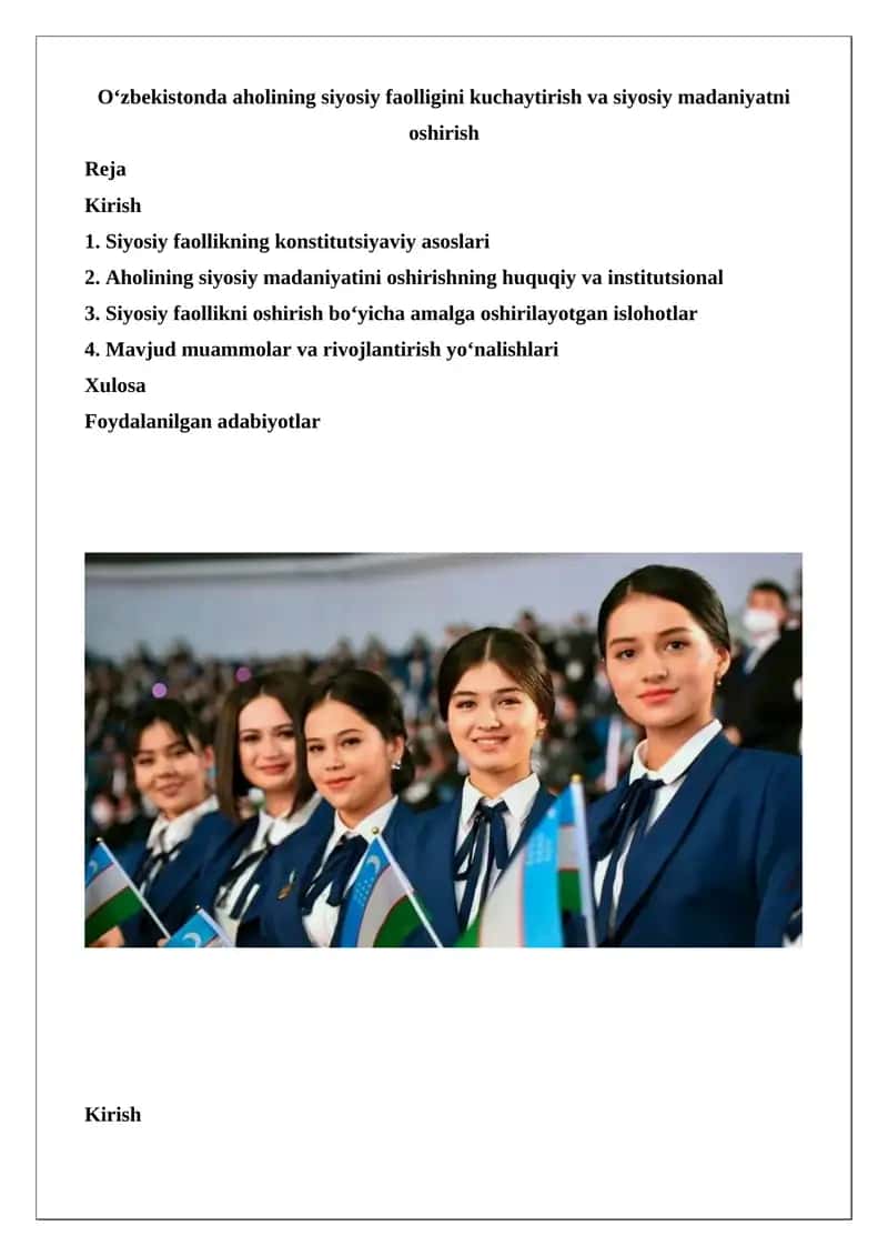 Siyosiy faollik va siyosiy madaniyat