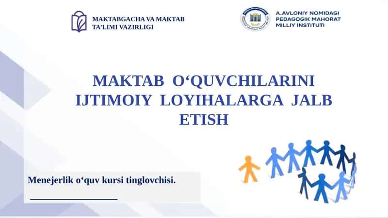 Menejerlik o'quv kursi tinglovchi