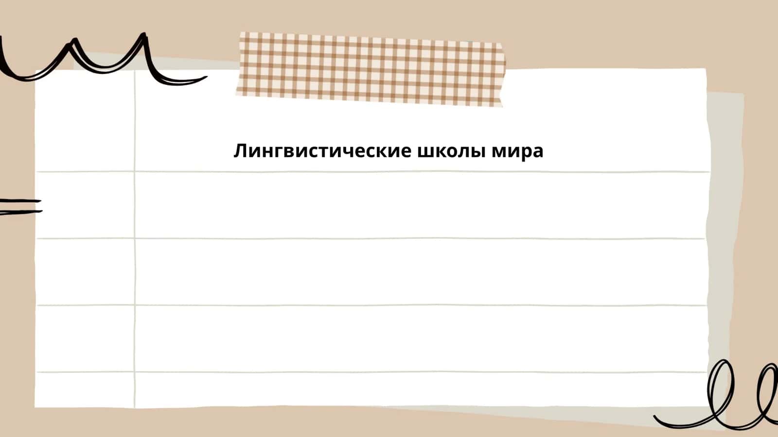 Лингвистические школы мира