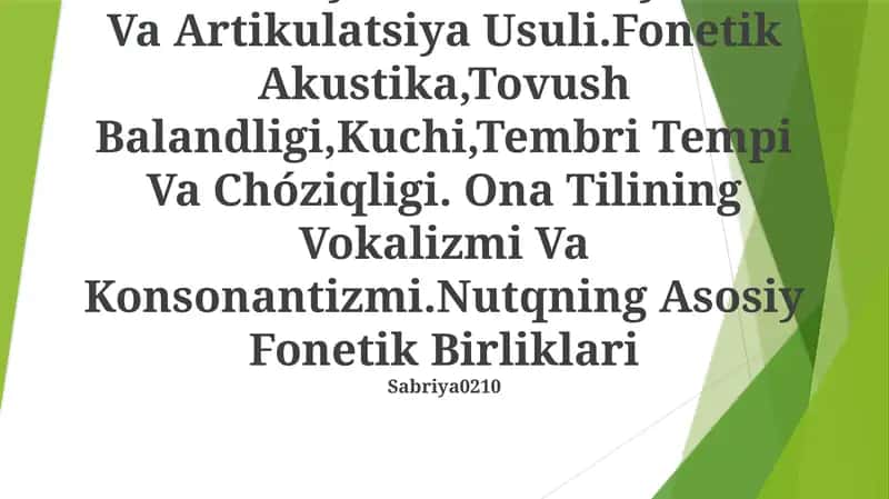 Artikulatsiya
