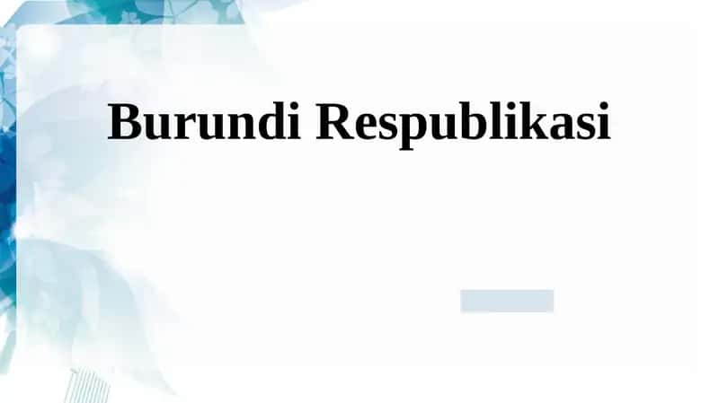 Burundi Respublikasi