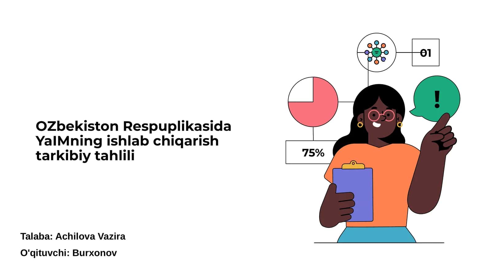 O'zbekiston Respublikasida YaIMning ishlab chiqarish tarkibiy tahlili