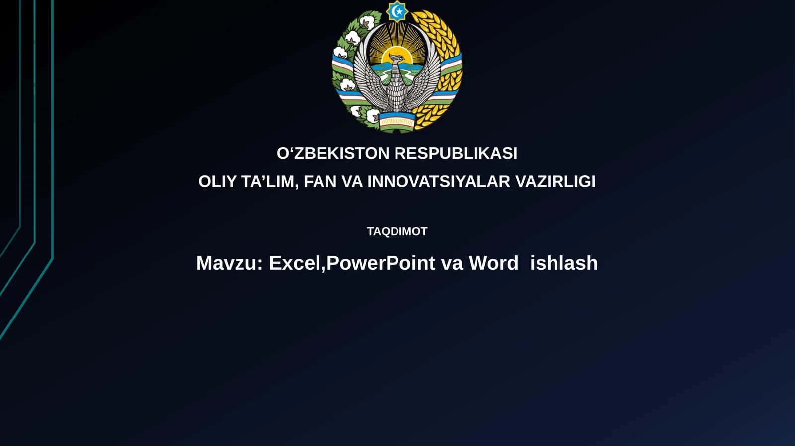Excel, PowerPoint va Word: Asosiy Imkoniyatlar