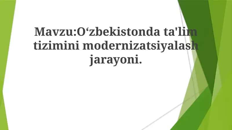 Oʻzbekiston ta'lim tizimida jins tengsizligi