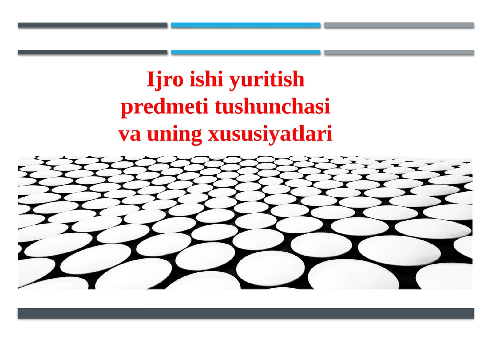 Ijroishiyuritish predmeti tushunchasiga uning xususiyatlari