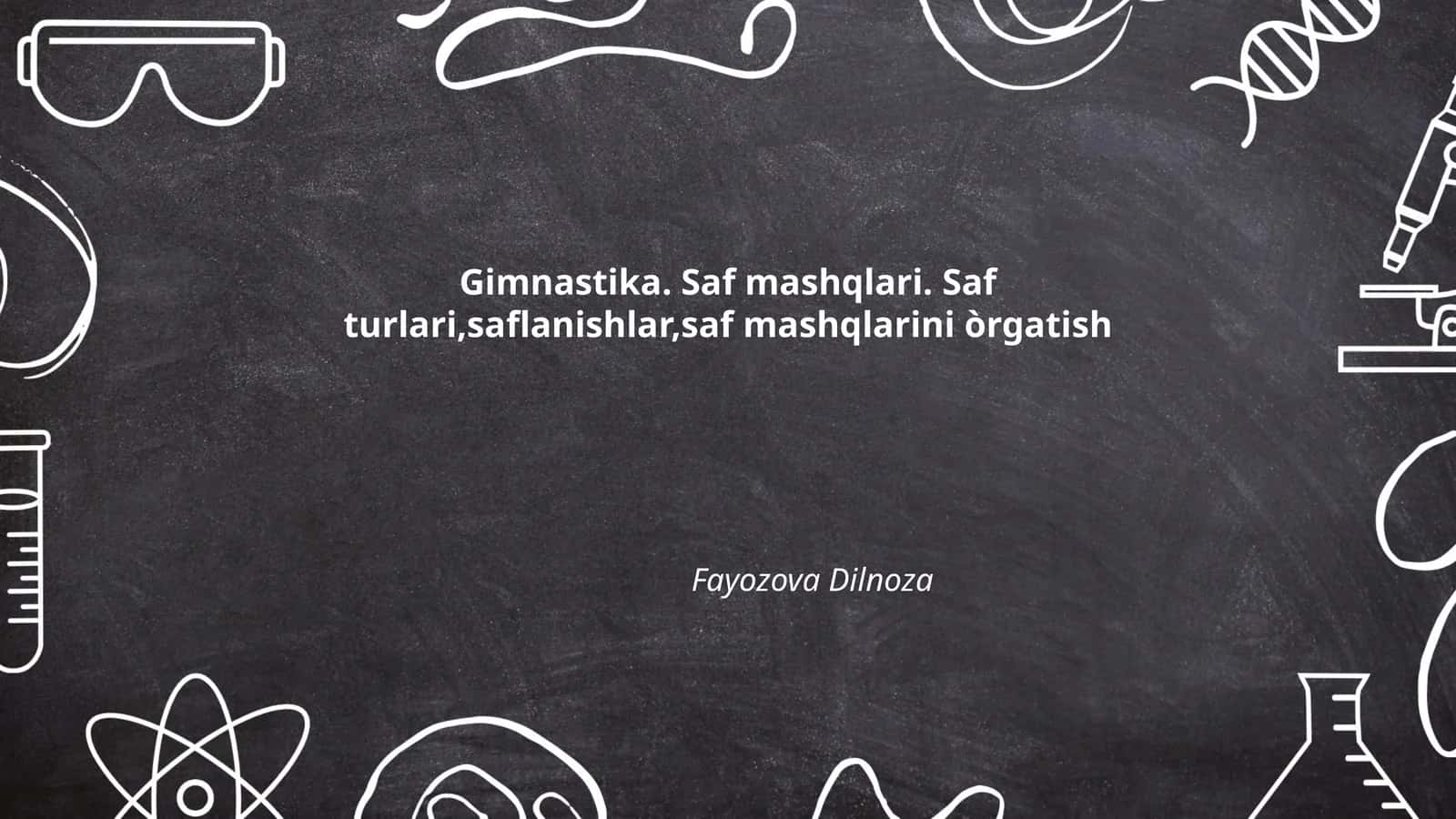 Saf mashqlari tarixi