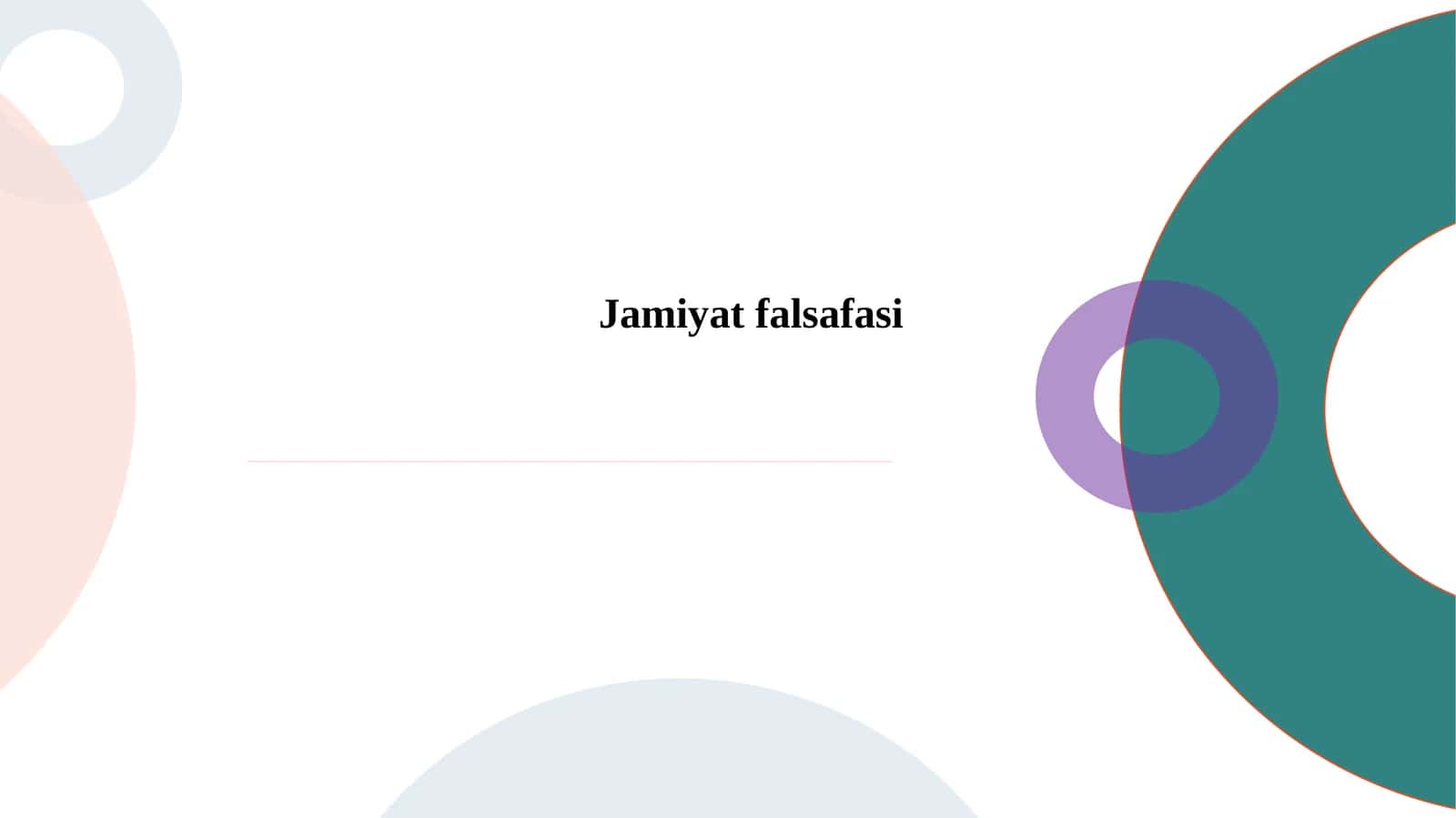 Jamiyat falsafasi