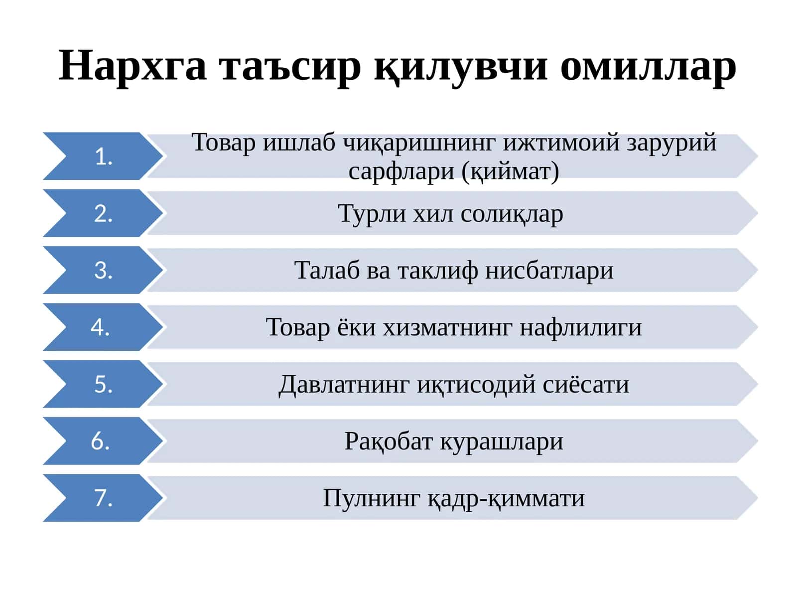 Нархгатаъсирқилувчи омиллар