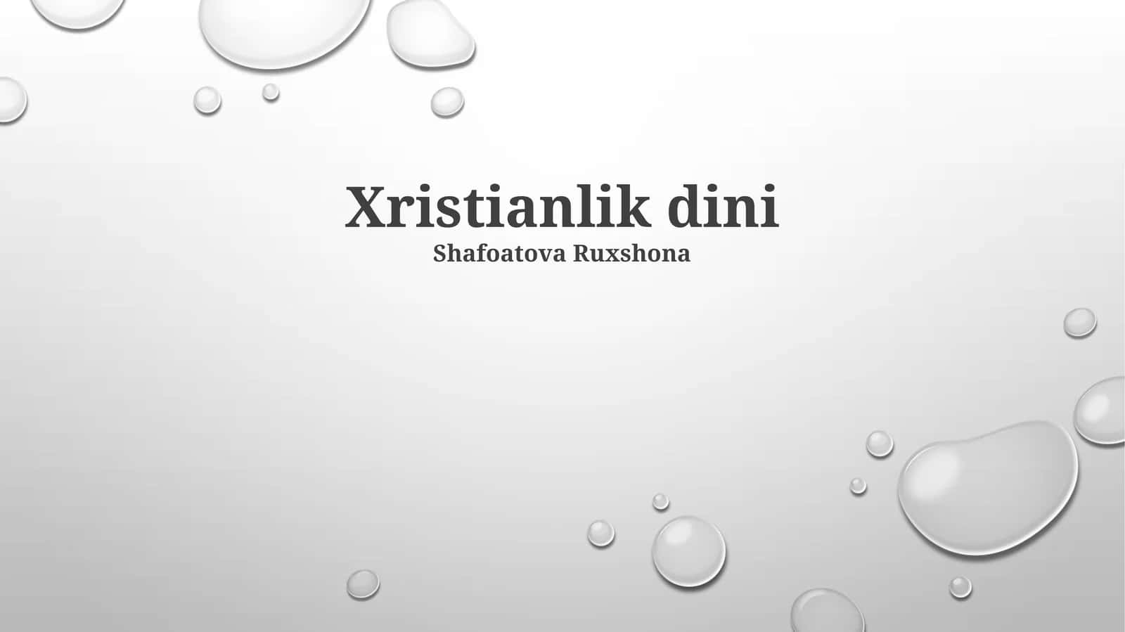 Xristianlik dini