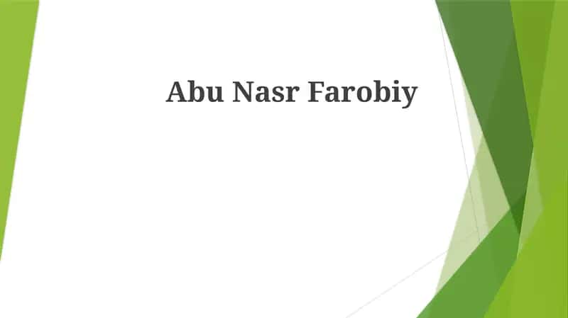 Abu Nasr Farobiy