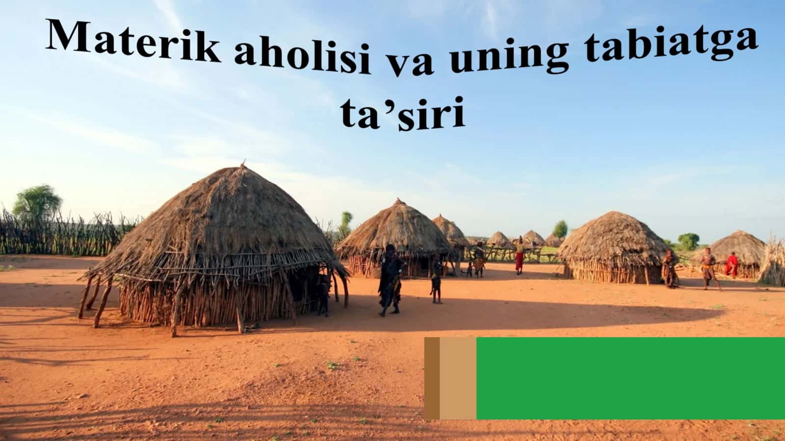 Afrika aholisi