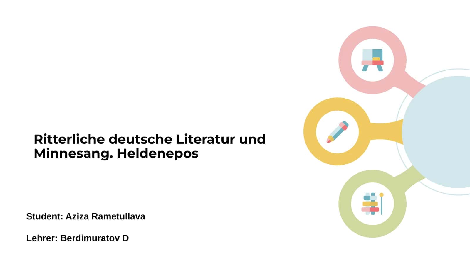 Ritterliche deutsche Literatur und Minnesang. Heldenepos