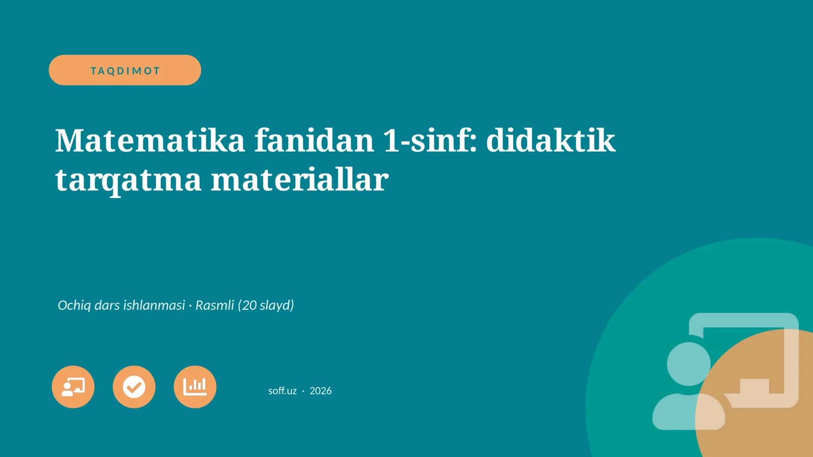 Matematika fanidan 1-sinf: didaktik tarqatma materiallar