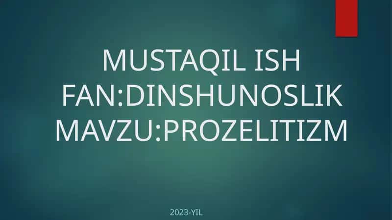 Prozelitizm