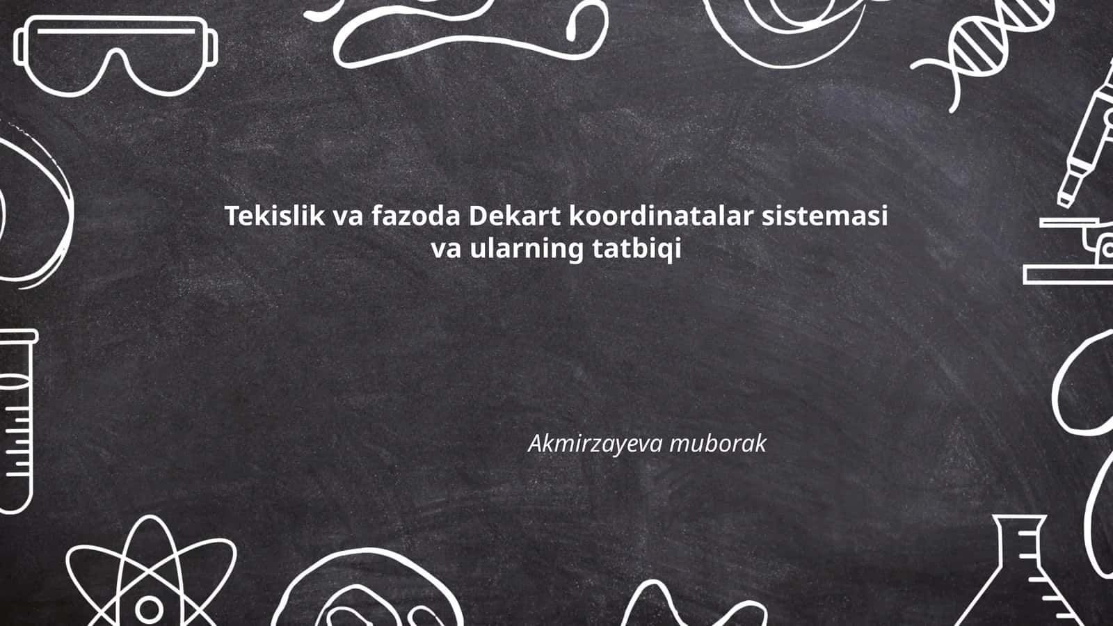 Dekart koordinatalar tizimi