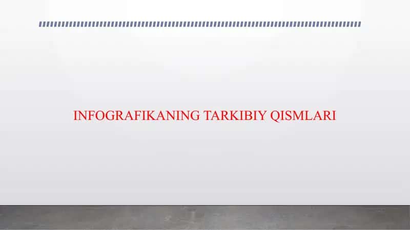 INFOGRAFIKANING TARKIBIY QISMLARI