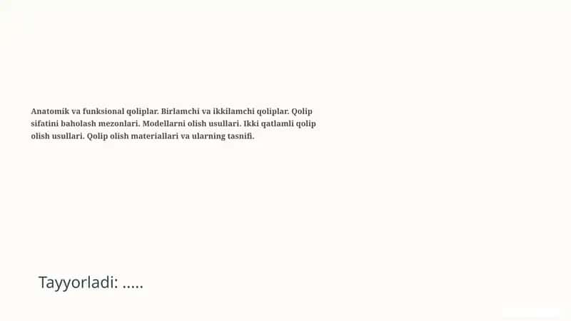 Qolip (оттиск) tushunchasi