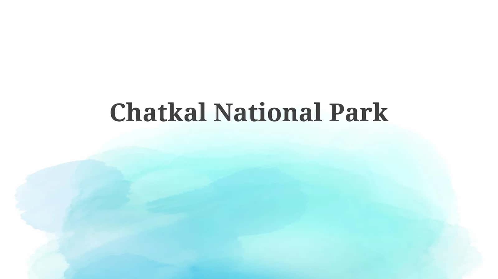 Chatkal National Park