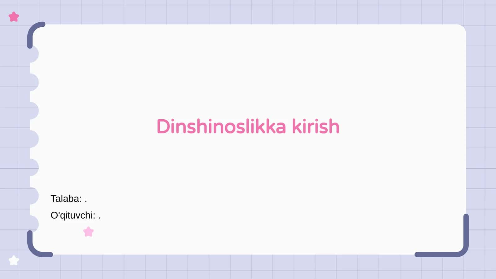 Dinshinoslikka kirish