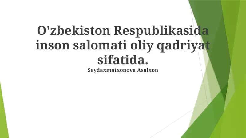 Rejalar va Davlat Dasturlari