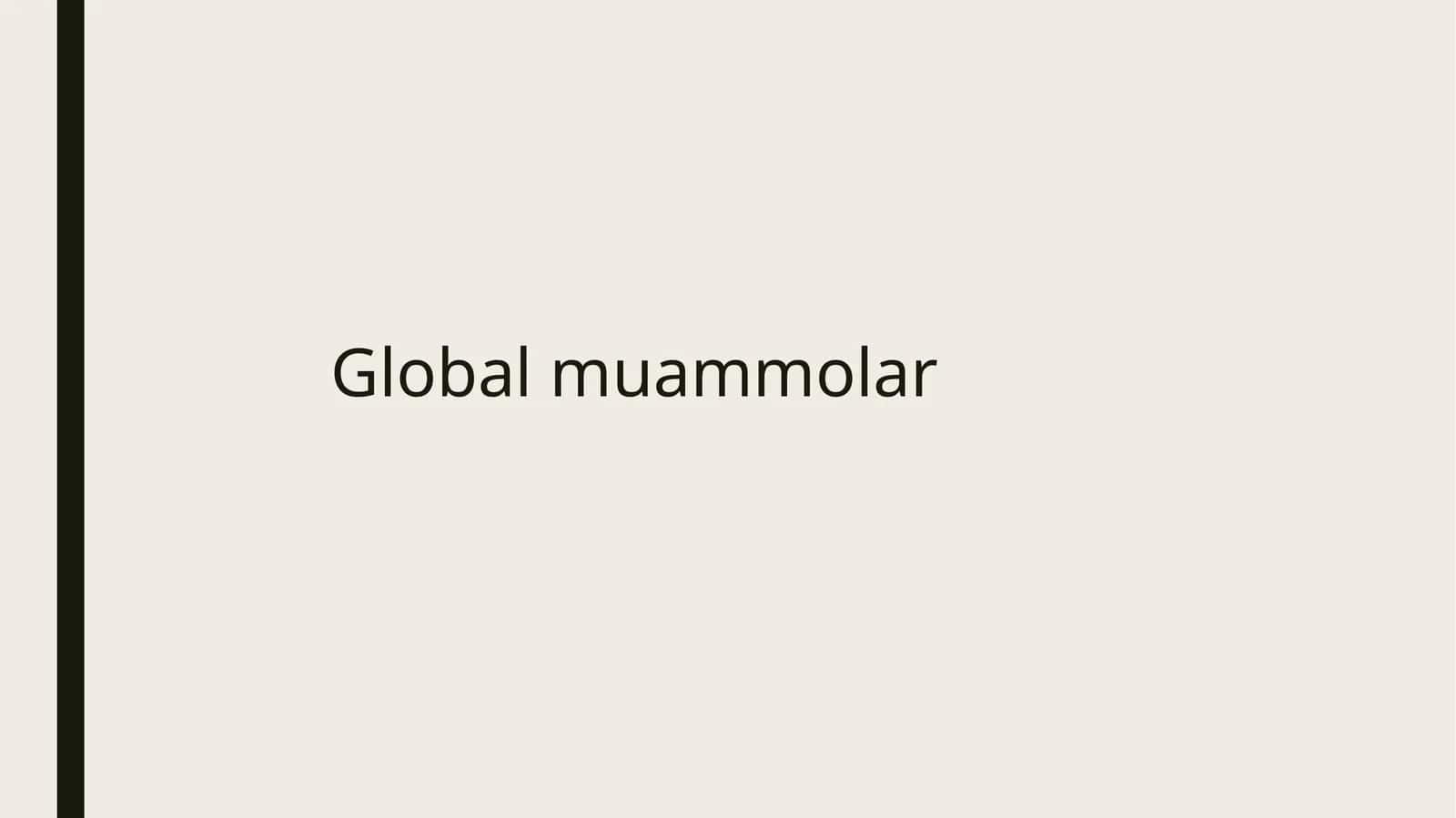 Global muammoar