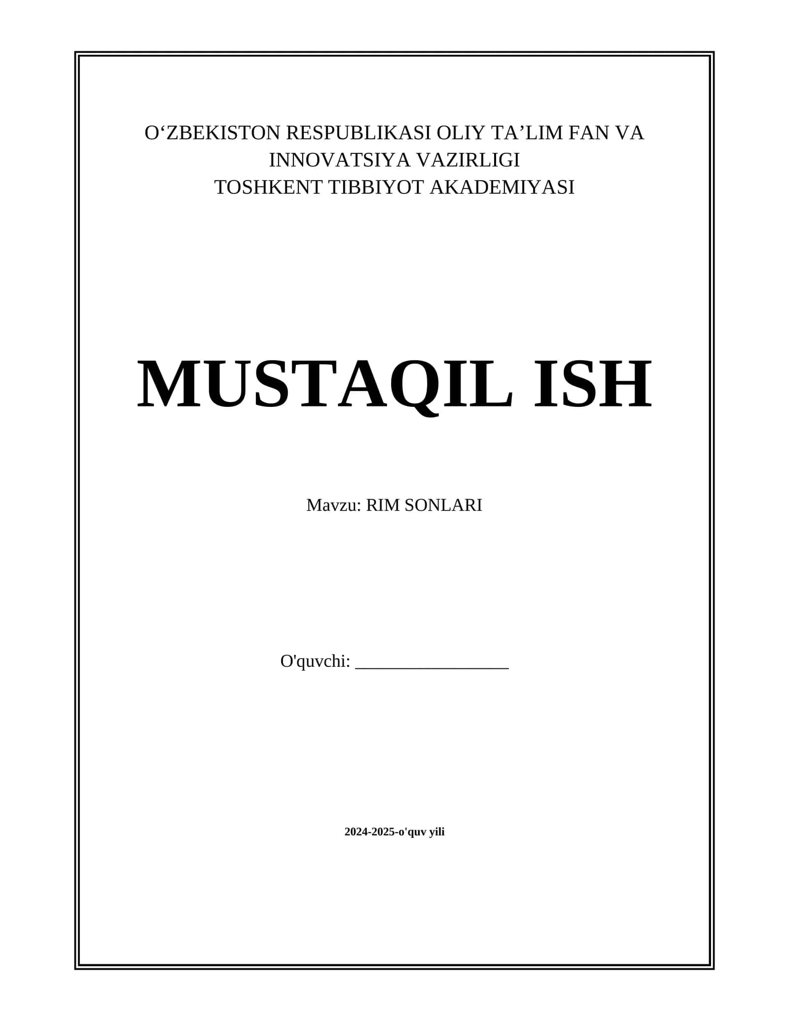 RIM SONLARI
