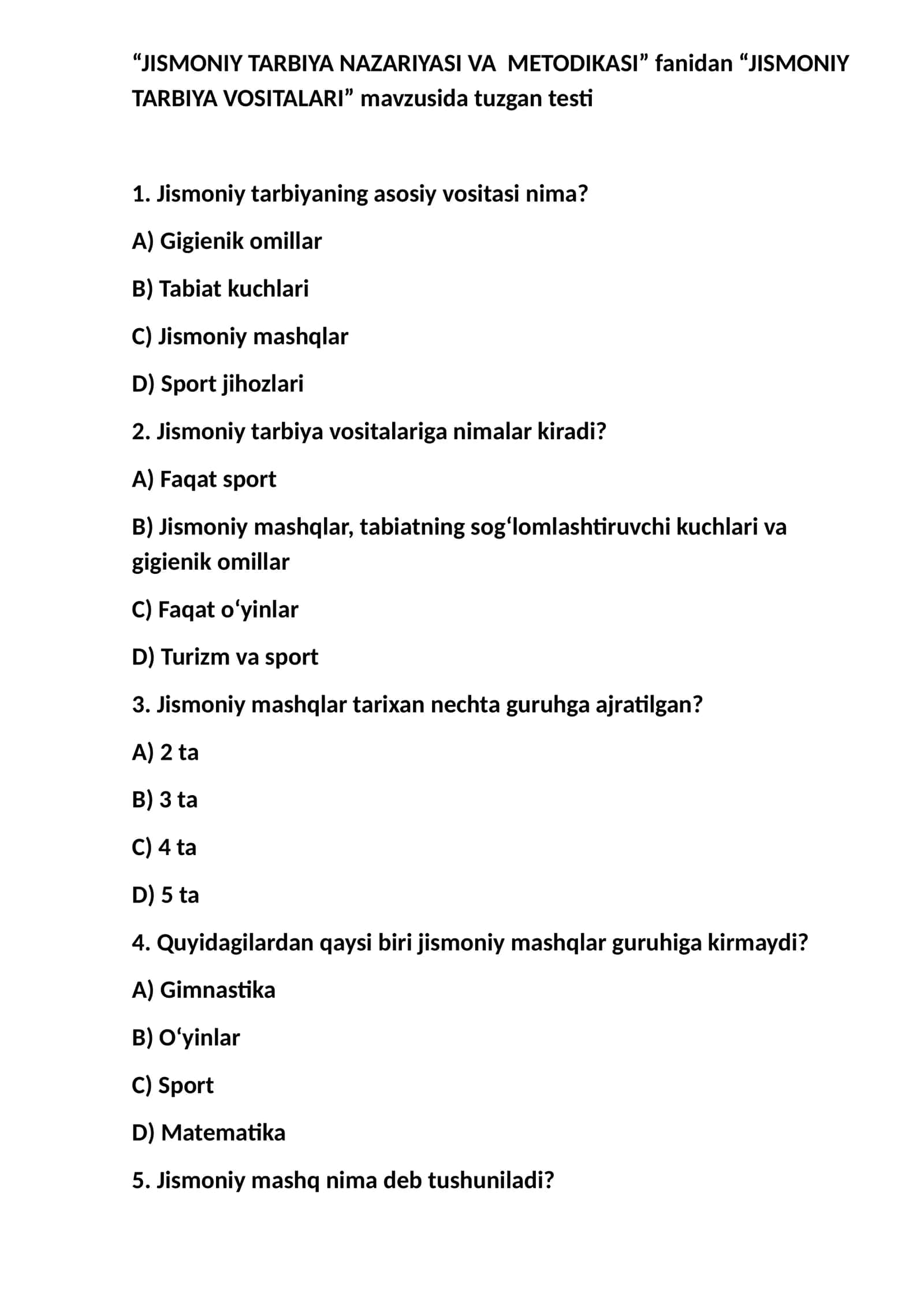 Jismoniy tarbiya vositalari