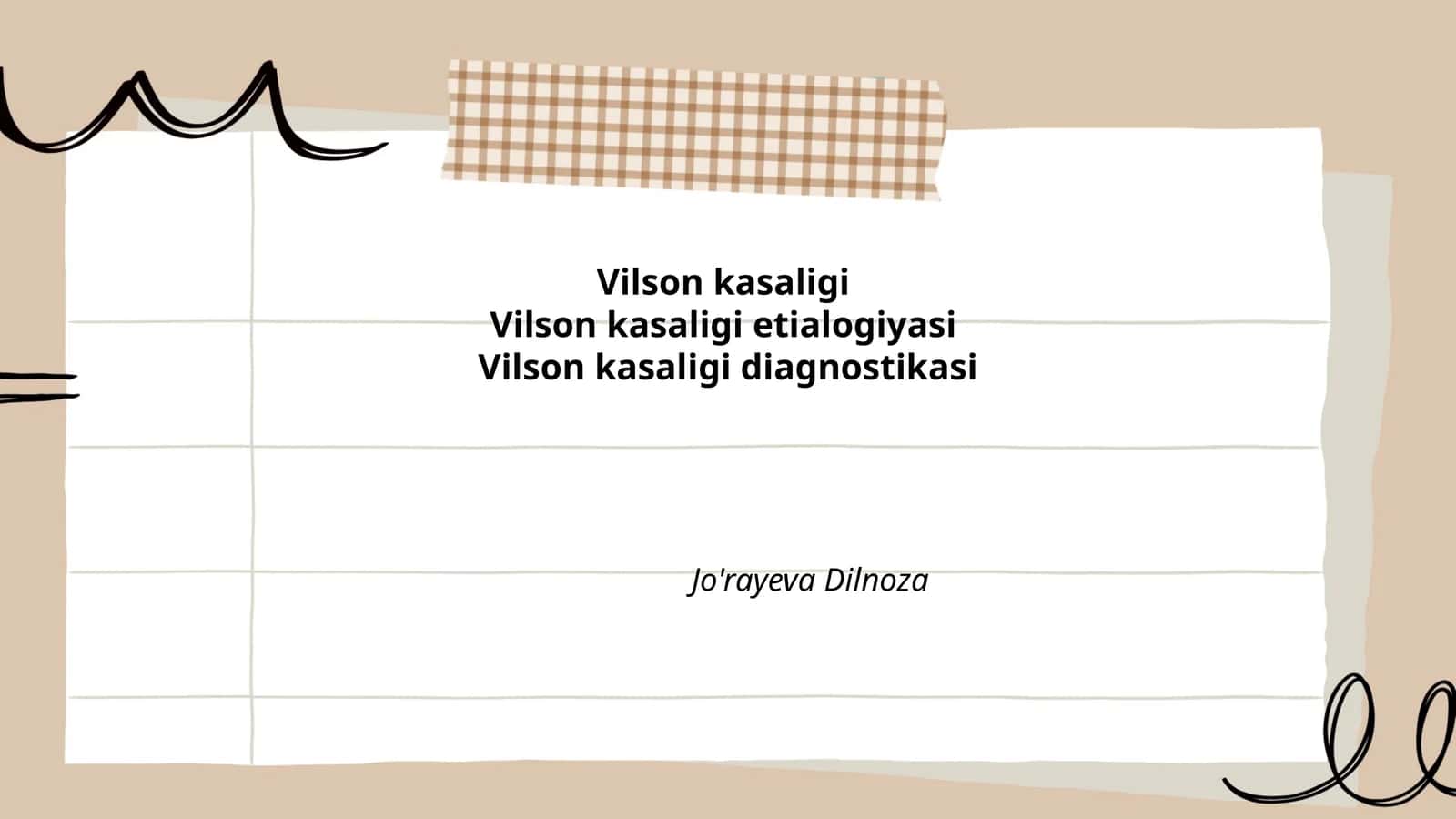 Vilson kasalligi
