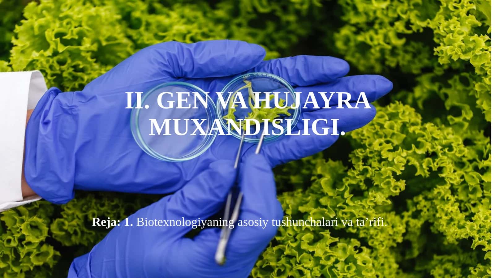 Biotexnologiyaning Asosiy Tushunchalari va Ta'rif