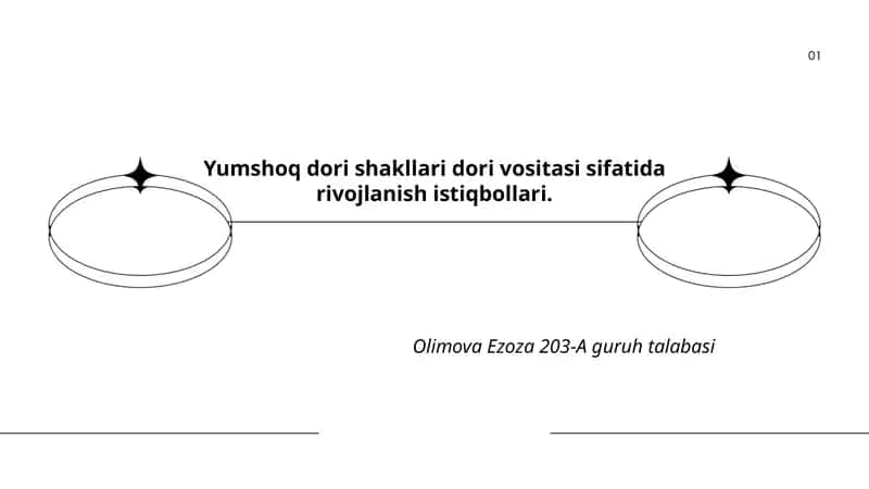 Yumshoq dori shakllari dori vositasi sifatida rivojlanish istiqbollari