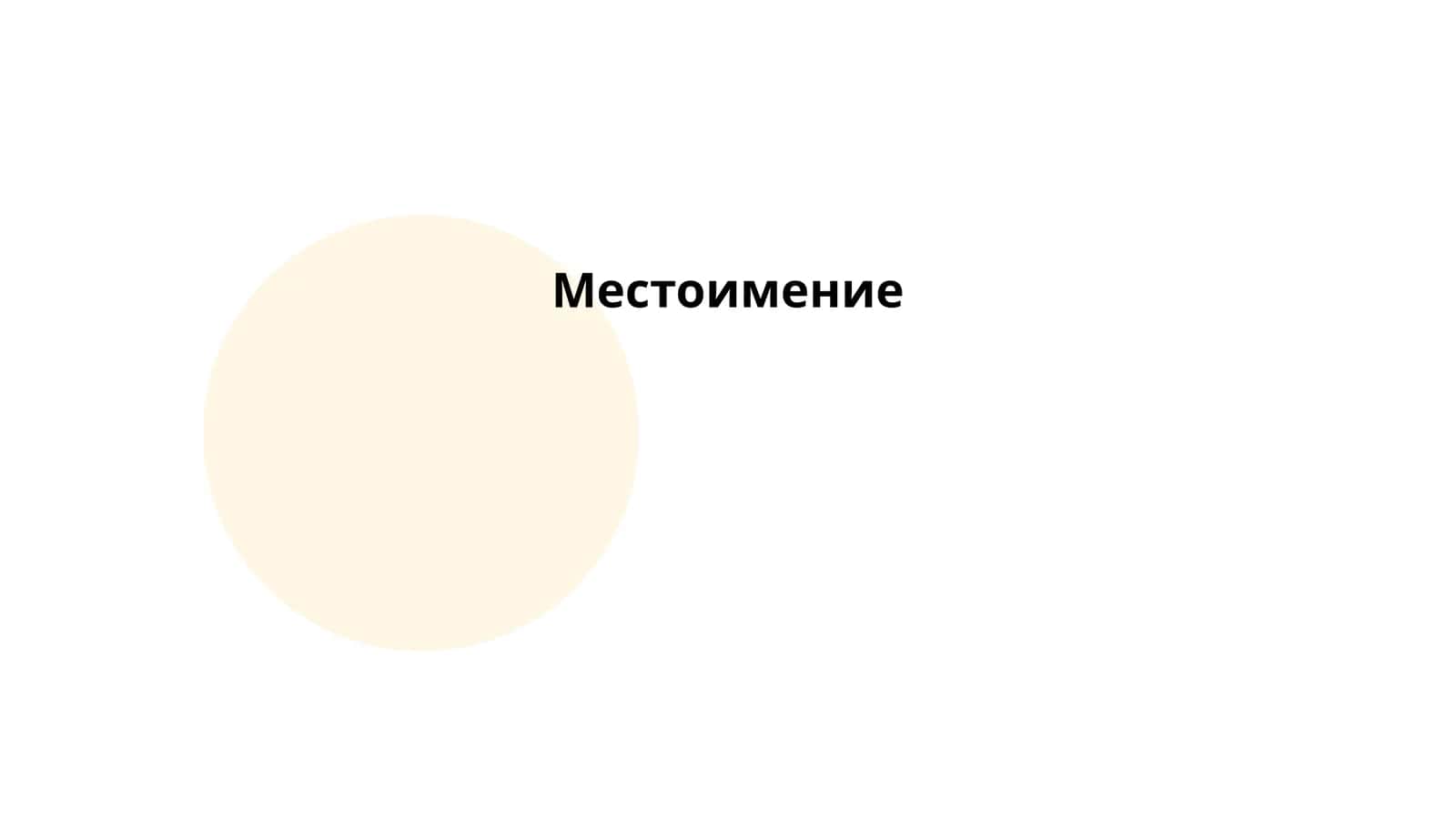 Местоимение