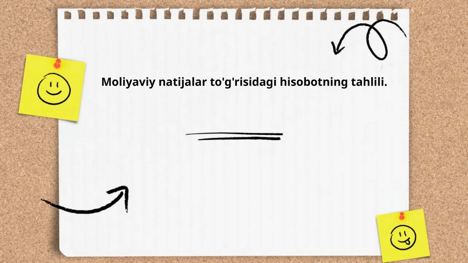 Moliyaviynatijalarto'g'risidagihisobotningtahlili