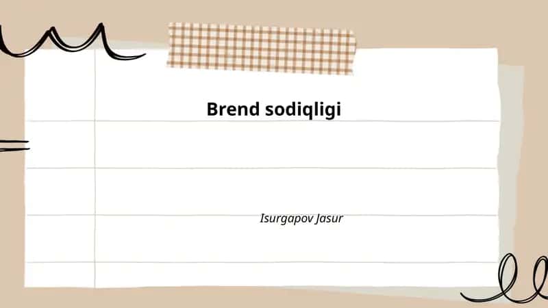 Brend Sodiqligi