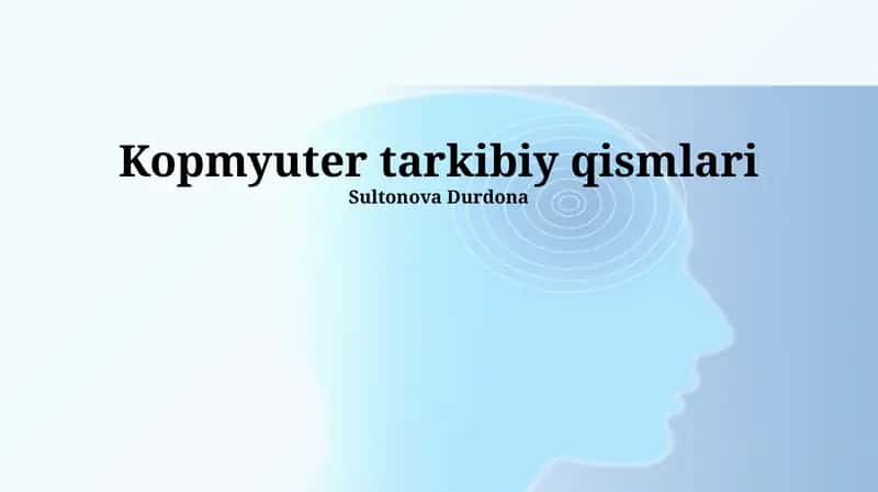 Kompyuter tarkibiy qismlari