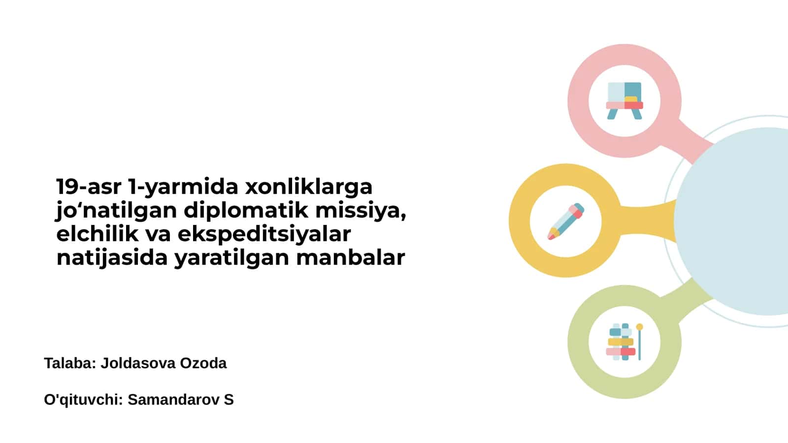 19-asr 1-yarmida diplomatik missiyalar tarixi
