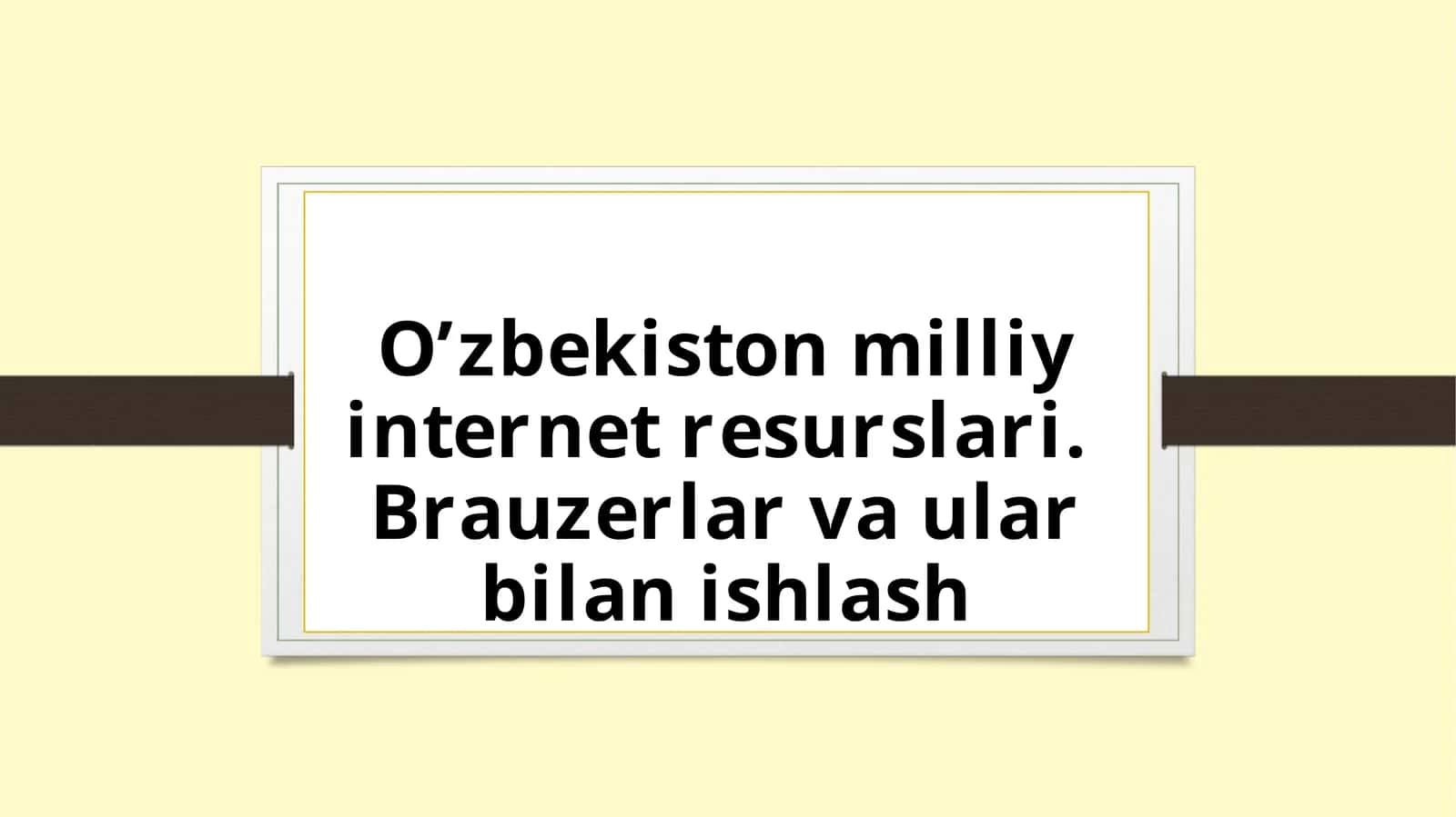 O’zbekiston milliy internet resurslari