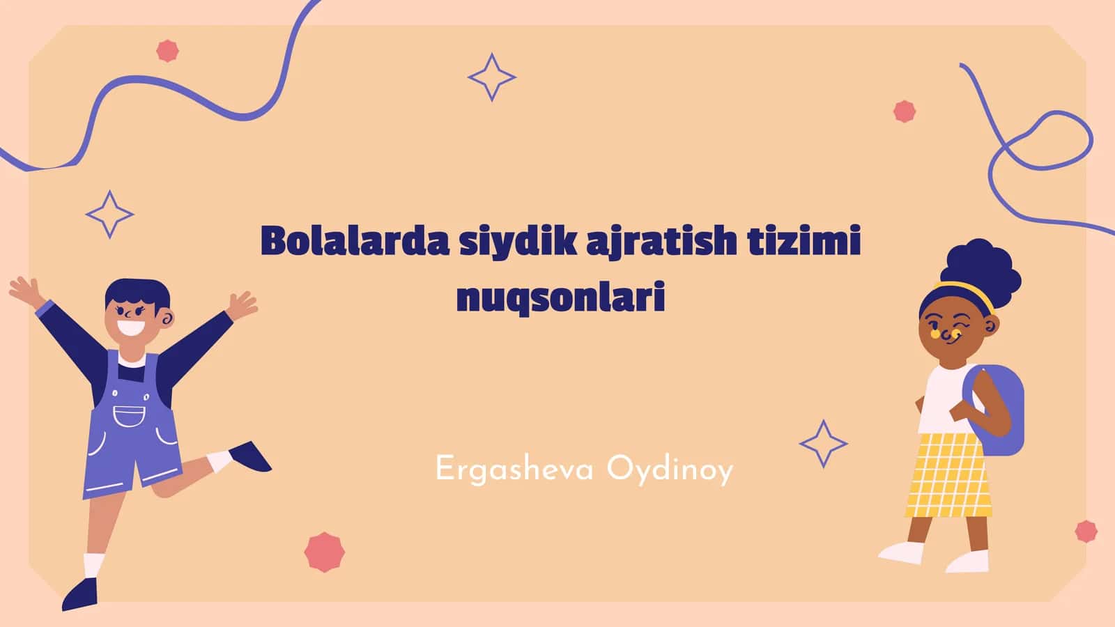 Bolalarda siydik ajratish tizimi nuqsonlari