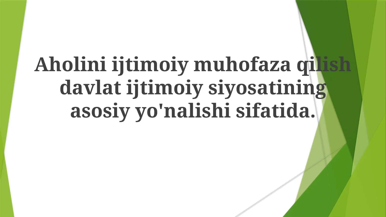 Ijtimoiy Himoya Tizimlari