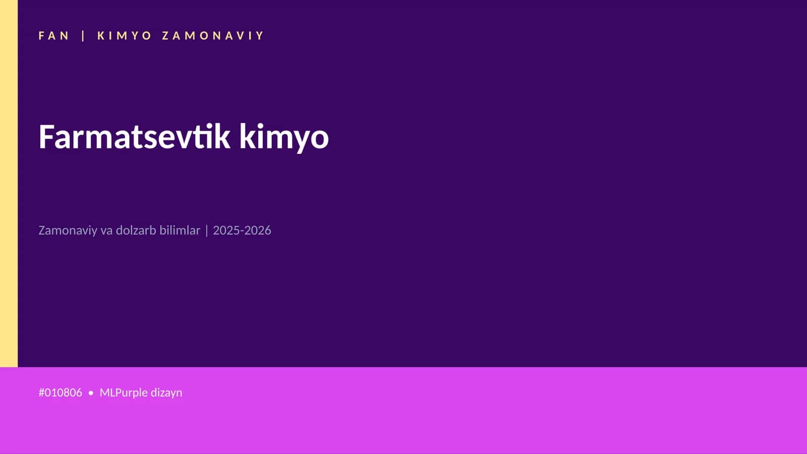 FAN | KIMYO ZAMONAVIY