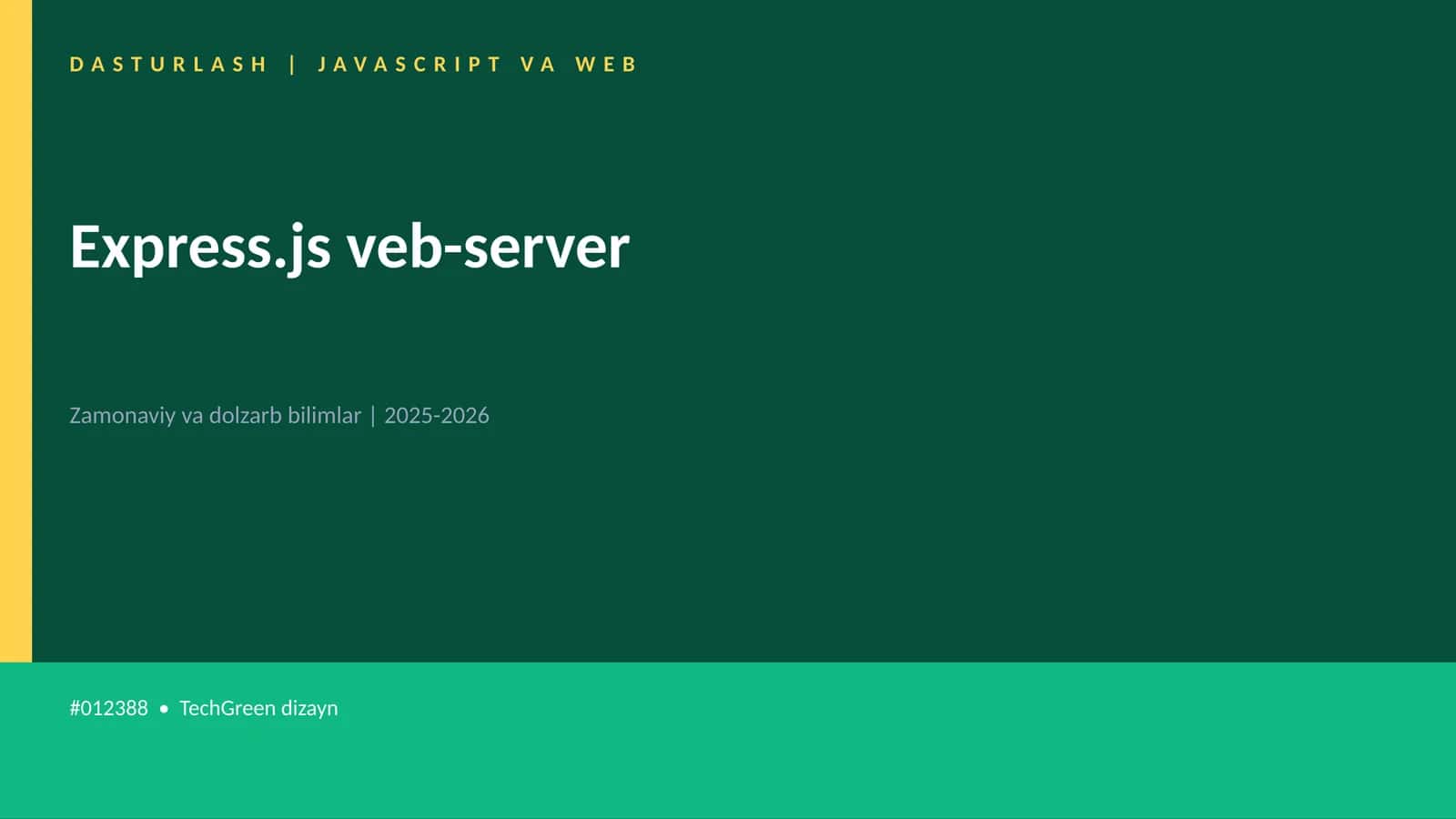 Express.js veb-server