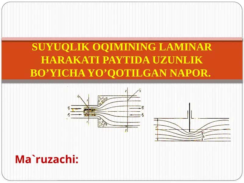 Suyuqlik Oqimi Laminar Harakati